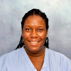 Ario-Pierre-Sutton Headshot photo of Ario Pierre-Sutton, a certified lactation consultant at Jamaica Hospital Medical Center's Women's Health Center.