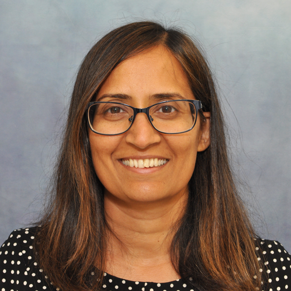 A headshot photo of Vidya Sharma, Associate Director of the Obstetrics and Gynecology Residency Program at Jamaica Hospital Medical Center.