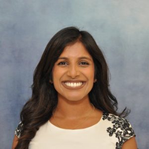 Headshot of Sarah Varughese, a resident working with Jamaica Hospital Medical Center's Family Medicine residency program.