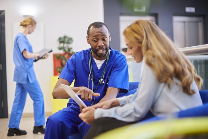Qualified Ambulatory Care Professionals - Jamaica Hospital Doctor explaining treatment plan to patient during consultation
