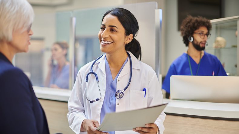 Visit Our Ambulatory Care Facility - Jamaica Hospital Doctor showing a medical facility to a patient